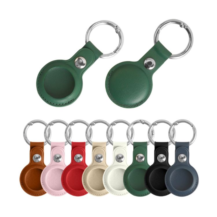 Picture of PU Leather AirTag Holder with Keyring