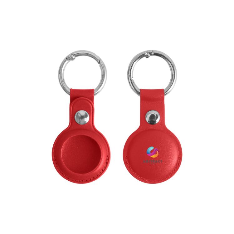 Picture of PU Leather AirTag Holder with Keyring