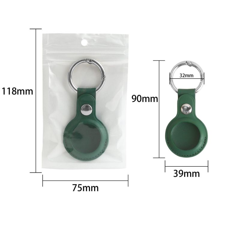 Picture of PU Leather AirTag Holder with Keyring