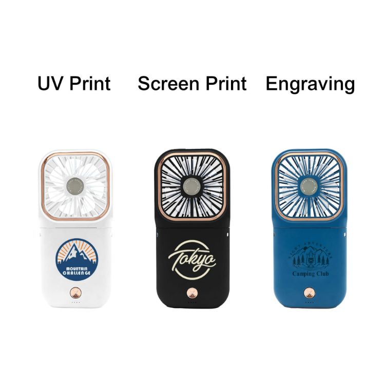 Picture of Folding Neck Fan With Phone Stand