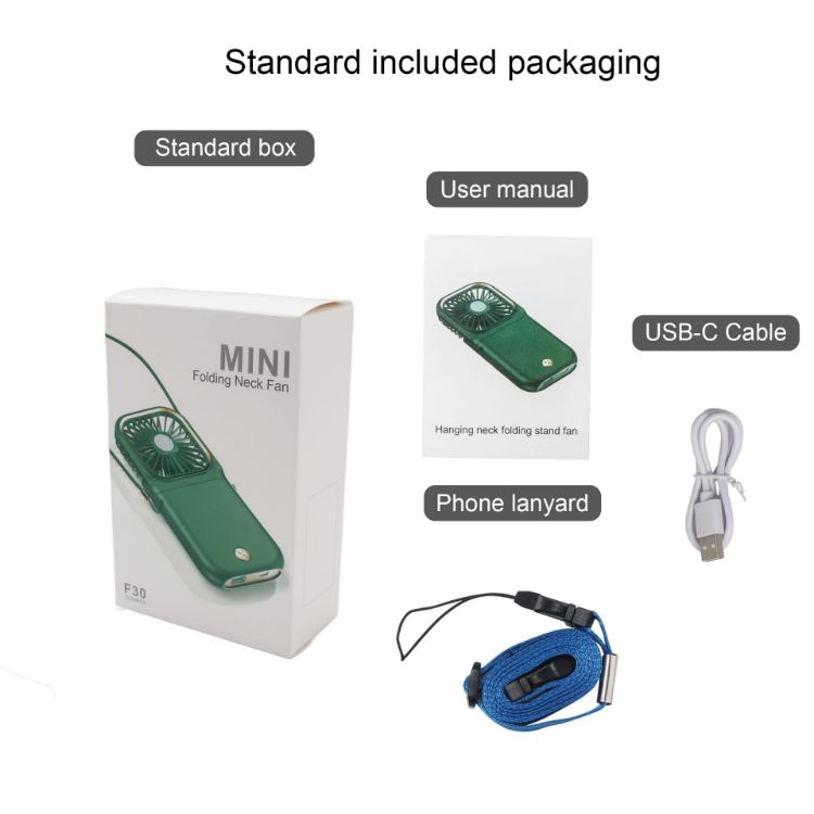 Picture of Folding Neck Fan With Phone Stand