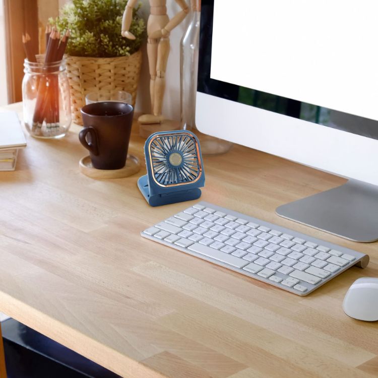 Picture of Folding Neck Fan With Phone Stand