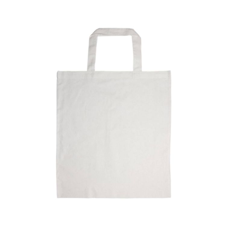 Picture of Coloured Cotton Short Handle Tote Bag