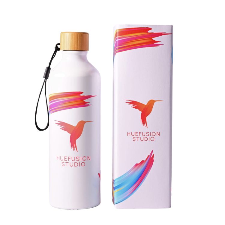 Picture of Gelato Aluminium Bottle with Bamboo Lid