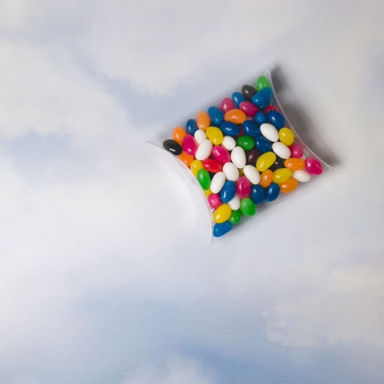 Picture of Assorted Colour Mini Jelly Beans in Pillow Pack