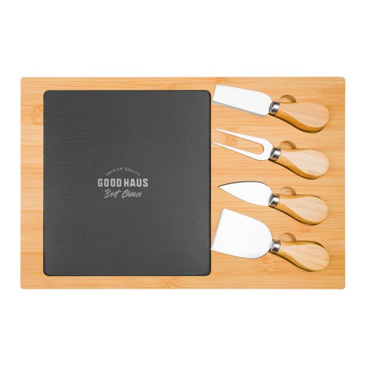 Picture of Mosaic Bamboo Slate Cheese Board
