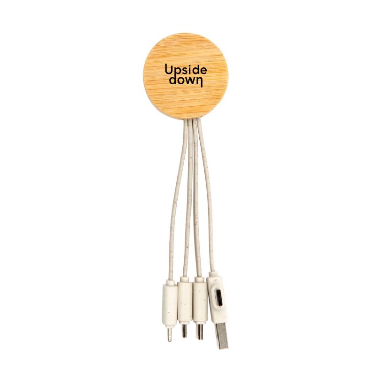 Picture of Sprite Round Bamboo Charging Cable
