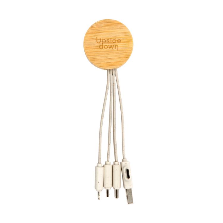 Picture of Sprite Round Bamboo Charging Cable