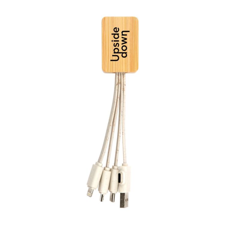Picture of Sprite Square Bamboo Charging Cable