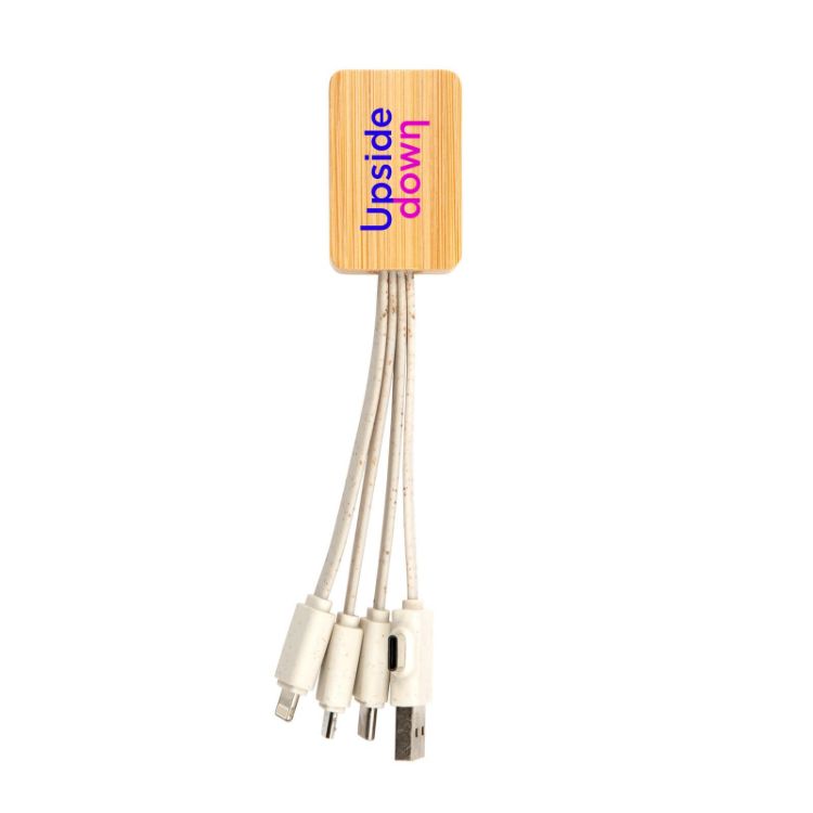 Picture of Sprite Square Bamboo Charging Cable