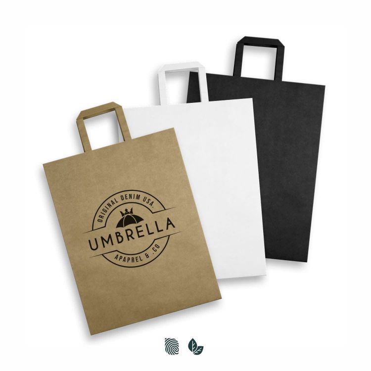 Picture of Extra Large Flat Handle Paper Bag Portrait