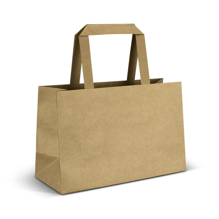 Picture of Small Flat Handle Paper Bag Landscape