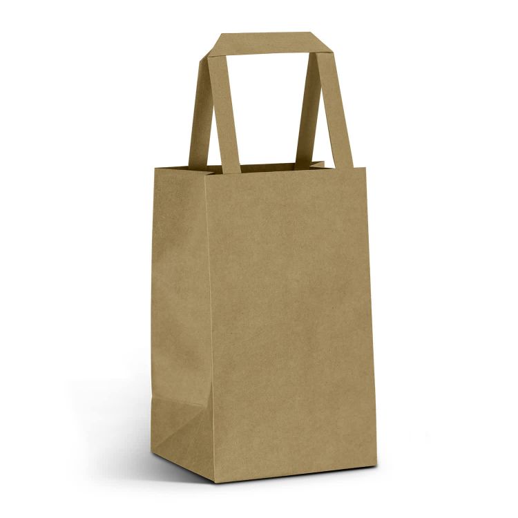 Picture of Small Flat Handle Paper Bag Portrait
