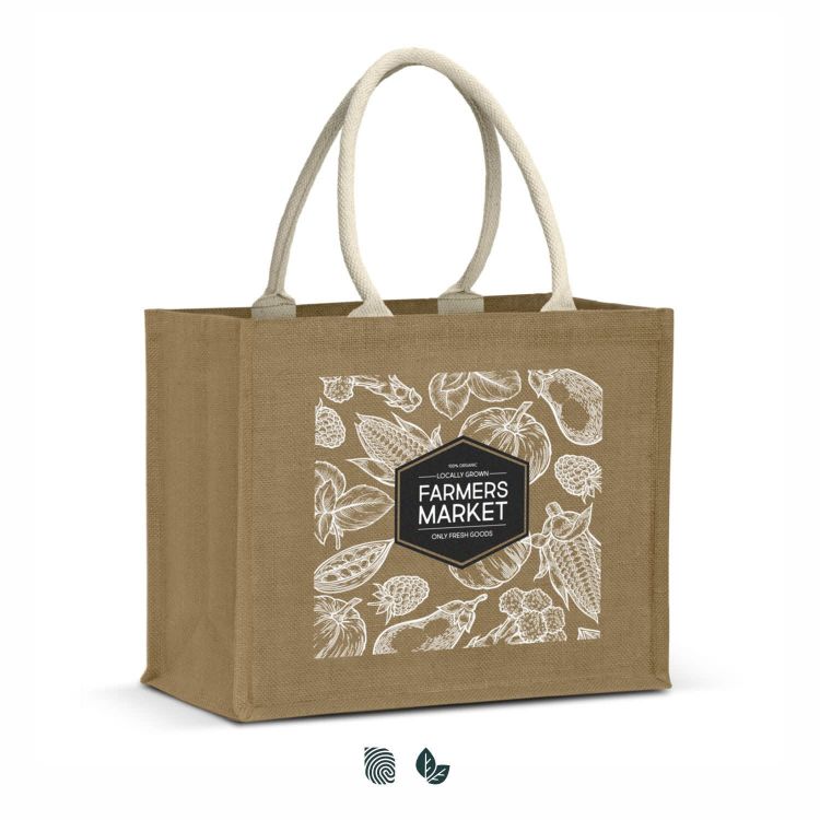 Picture of Torino Starch Jute Tote Bag