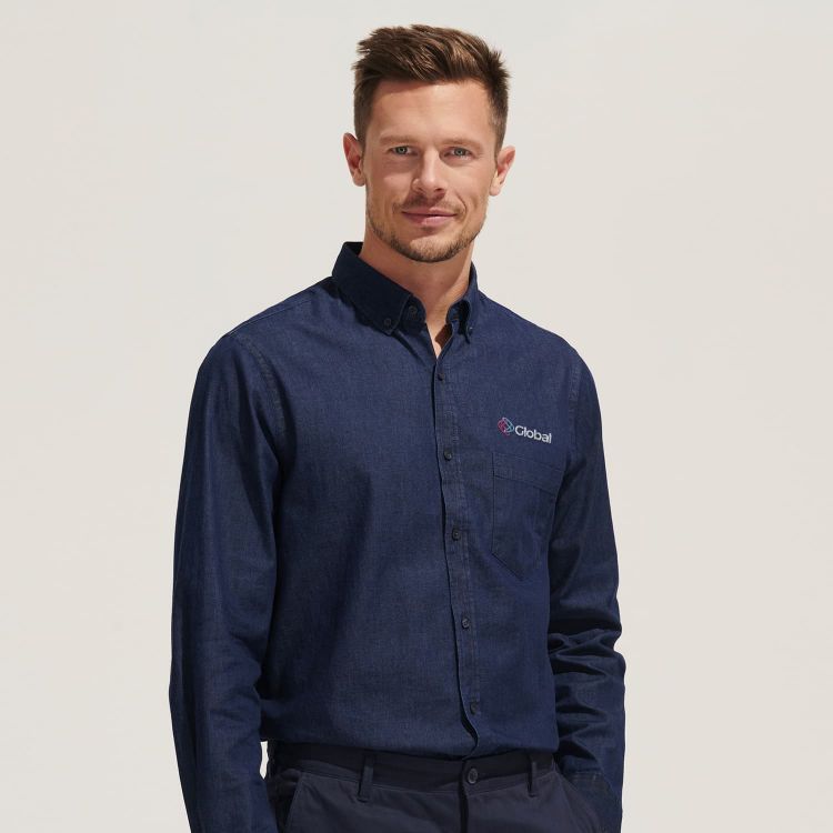 Picture of SOLS Barry Men's Denim Shirt