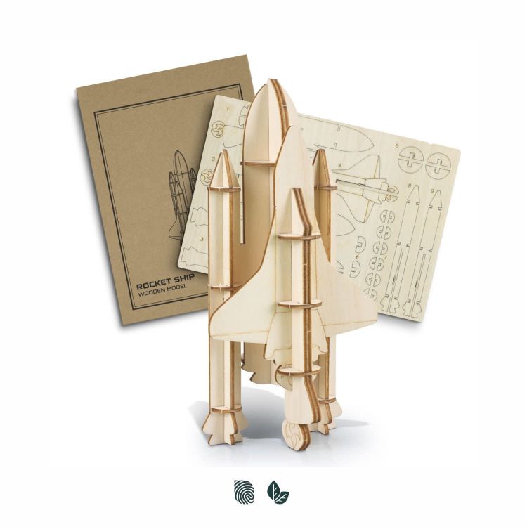 Picture of BRANDCRAFT Rocket Ship Wooden Model