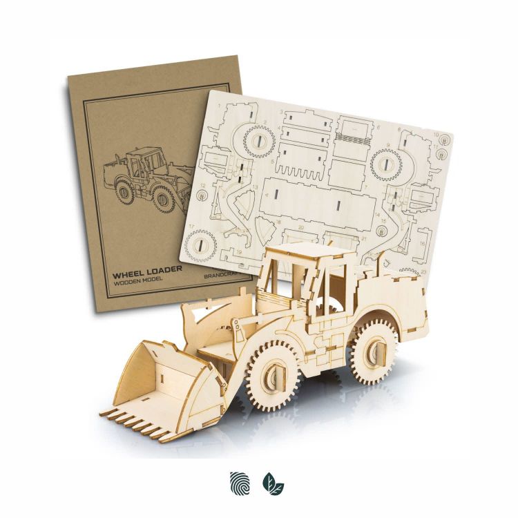 Picture of BRANDCRAFT Wheel Loader Wooden Model