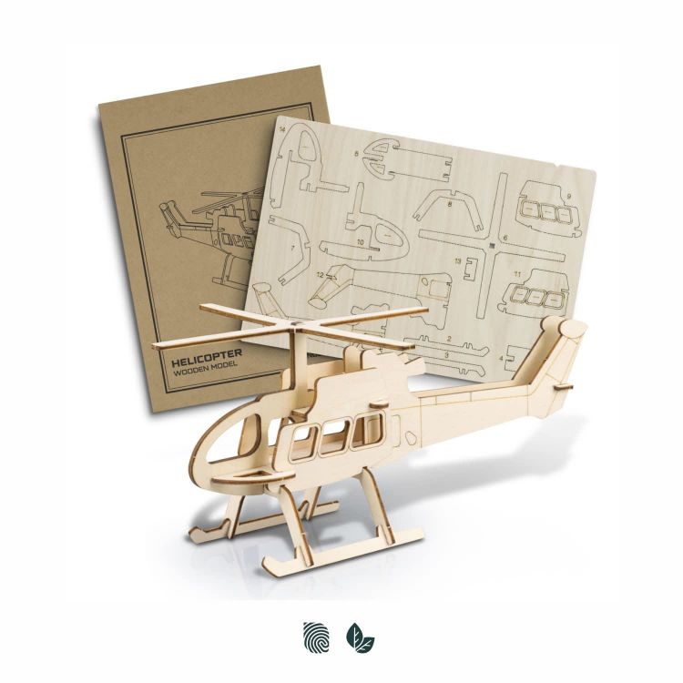 Picture of BRANDCRAFT Helicopter Wooden Model