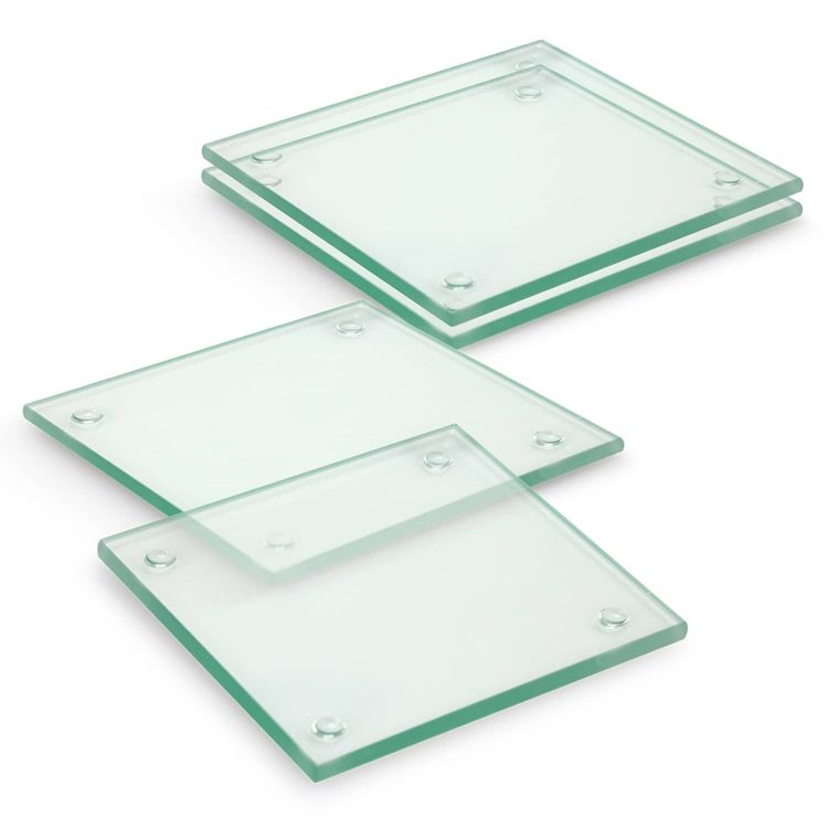Picture of Venice Glass Coaster - Set of 4 - Square - Full Colour