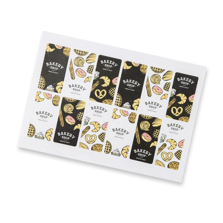 Picture of Sticker Sheet 40 x 80mm Rectangle - Matte