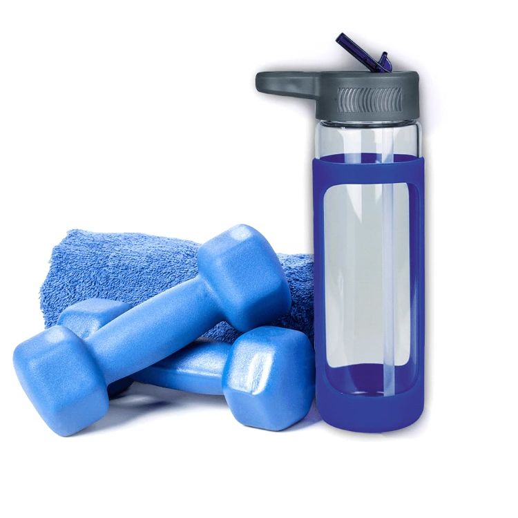 Picture of Glass Bottle w/ Silicone Cover 600ml