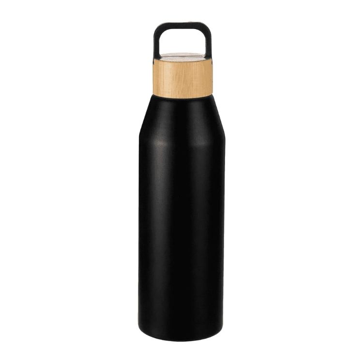 Picture of Aspen Recycled Bottle with Bamboo Lid - 1L