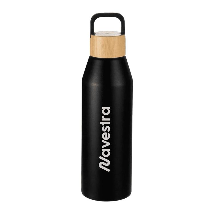 Picture of Aspen Recycled Bottle with Bamboo Lid - 1L