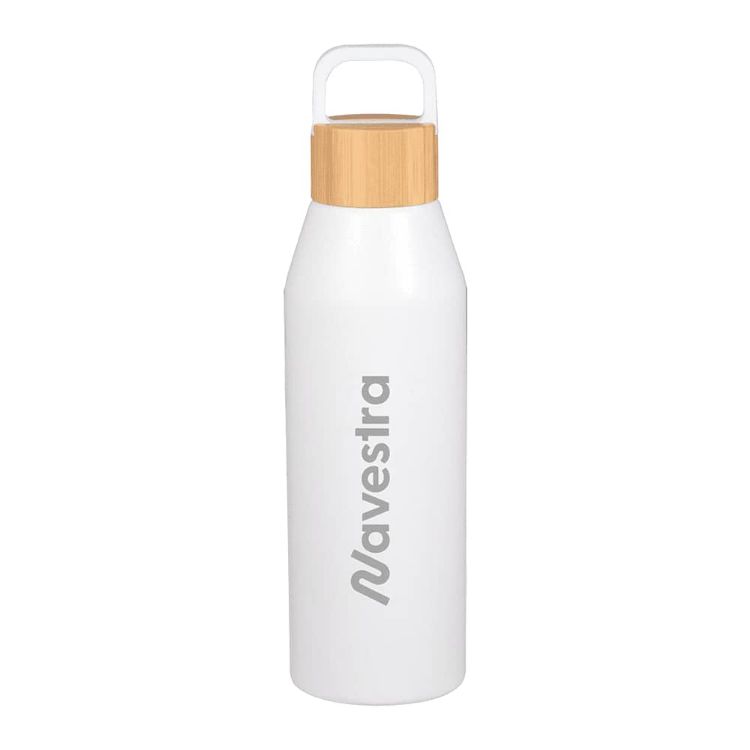 Picture of Aspen Recycled Bottle with Bamboo Lid - 1L