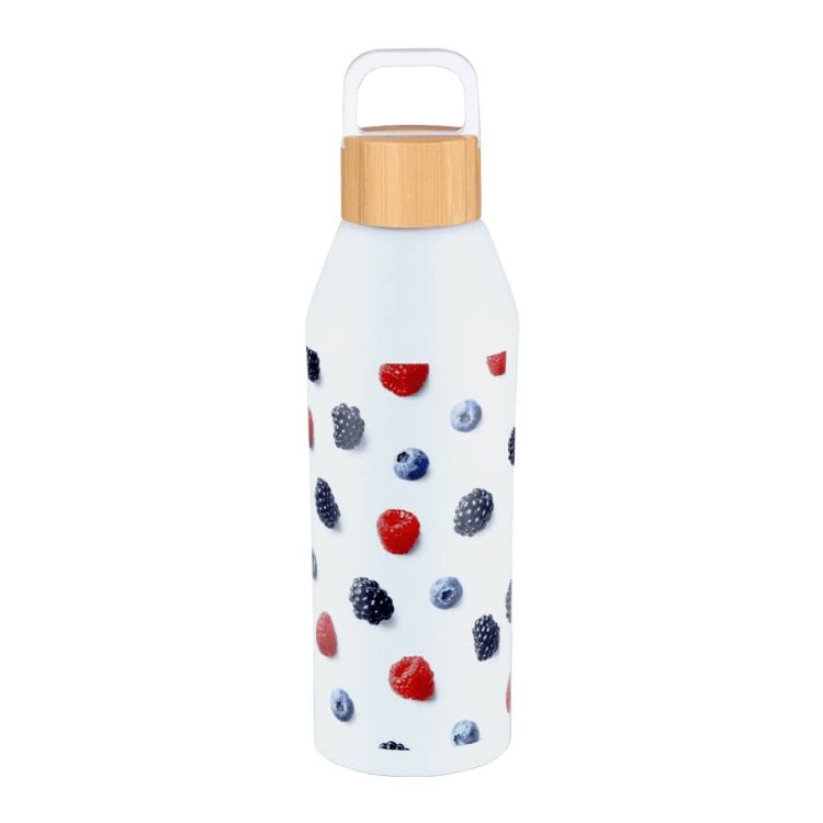 Picture of Aspen Recycled Bottle with Bamboo Lid - 1L