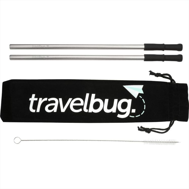 Picture of Reusable Stainless Steel Straw Set w/ Brush