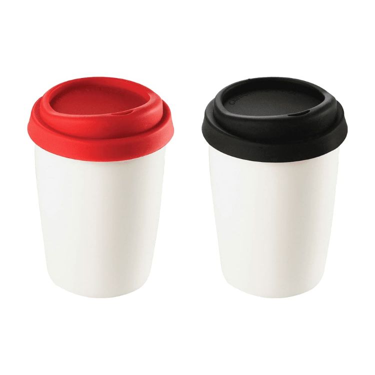 Picture of Ceramic Mug 250ml w/ Silicone Lid