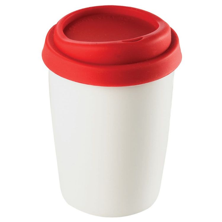 Picture of Ceramic Mug 250ml w/ Silicone Lid