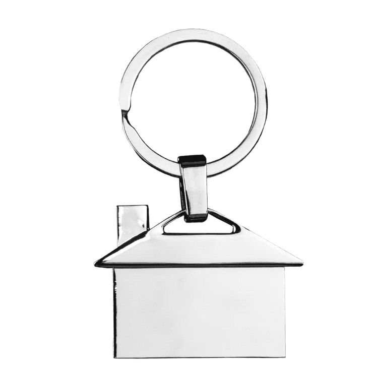 Picture of House Shaped Metal Keyring