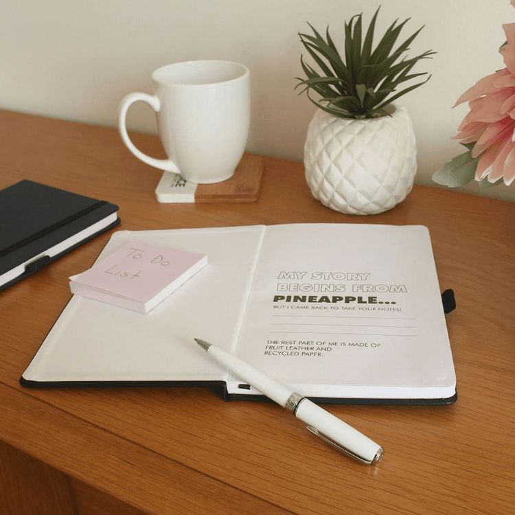 Picture of Pineapple Leather Bound JournalBook