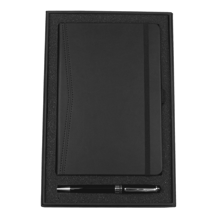 Picture of Gift Set w/ 9198 Pedova Pocket Bound JournalBook & 6002 Bristol Twist Ballpoint Pen