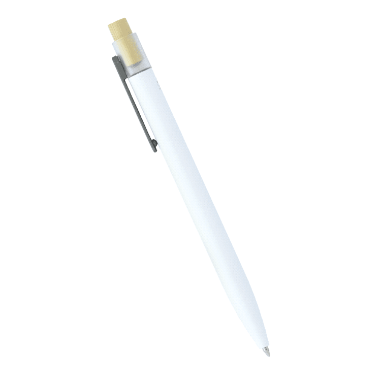 Picture of Recycled Aluminium Pen w/ Bamboo Clicker
