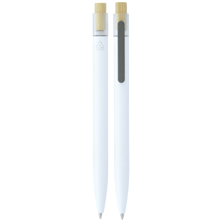 Picture of Recycled Aluminium Pen w/ Bamboo Clicker