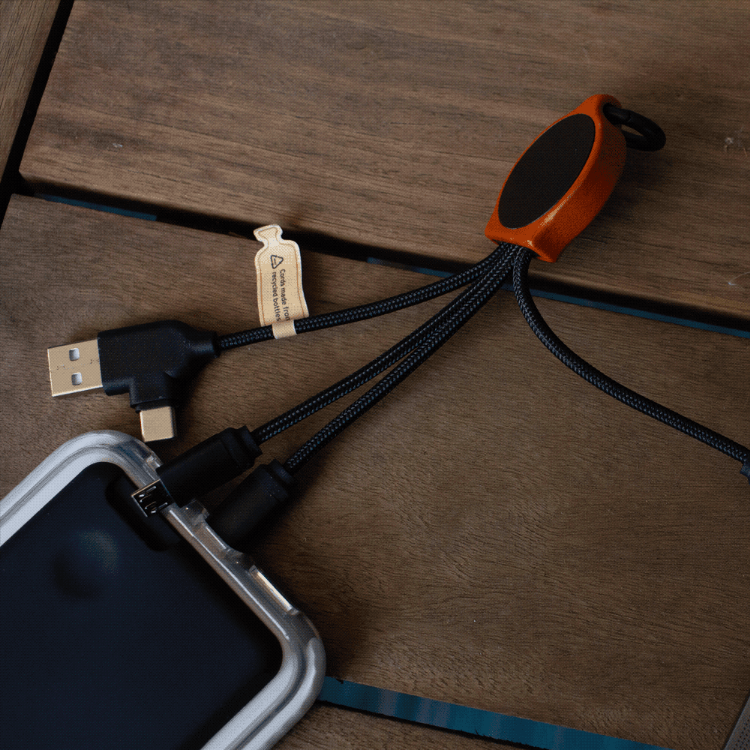 Picture of Bamboo Charging w/ RPET Cables