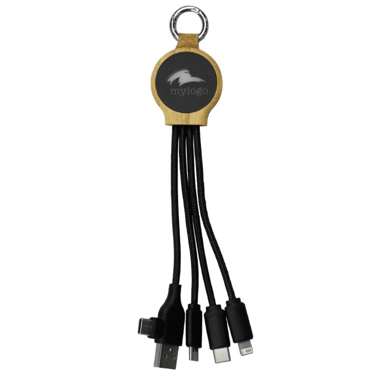 Picture of 16.5cm Recycled 6-In-1 Charging Cable
