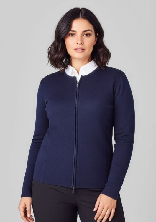 Picture of Womens 2-Way Zip Cardigan
