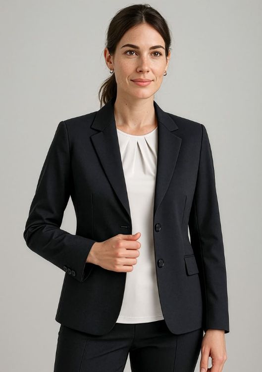 Picture of Womens Comfort Wool Stretch Longline Jacket