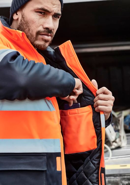 Picture of Unisex Hi Vis Antarctic Softshell Jacket