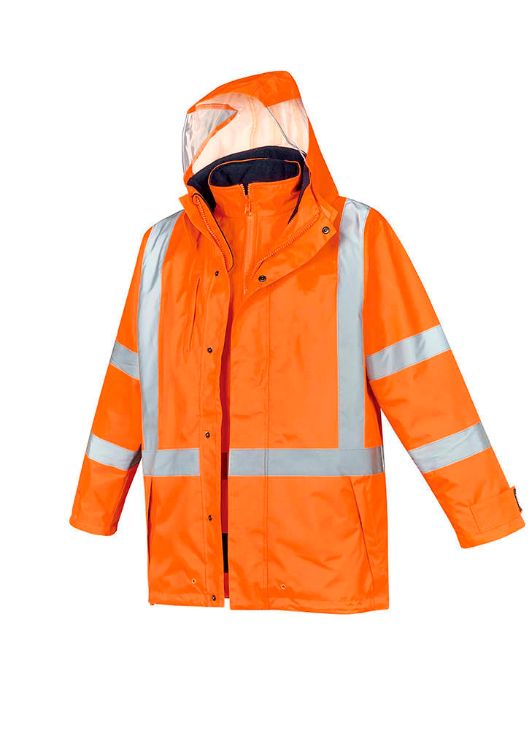 Picture of Mens Hi Vis X Back 4 In 1 Waterproof Jacket