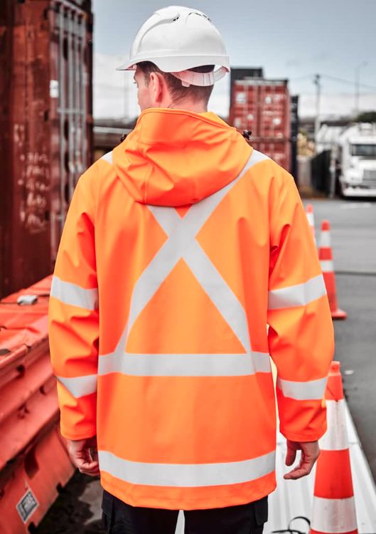 Picture of Mens Hi Vis X Back Heavy Duty Waterproof Jacket