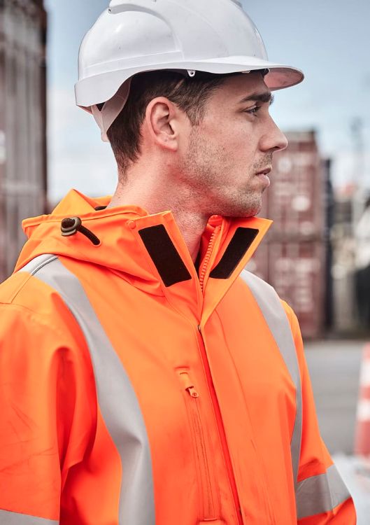 Picture of Mens Hi Vis X Back Heavy Duty Waterproof Jacket