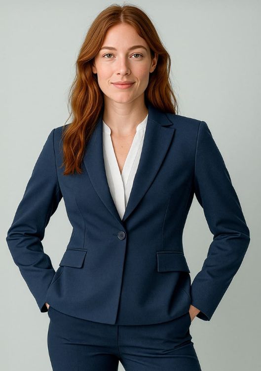 Picture of Womens Renew Single Button Mid Length Jacket