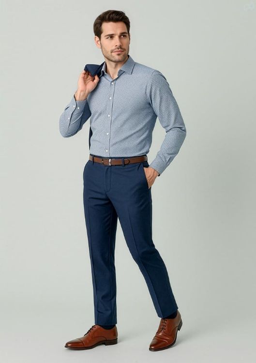 Picture of Mens Renew Slim Fit Flat Front Pant