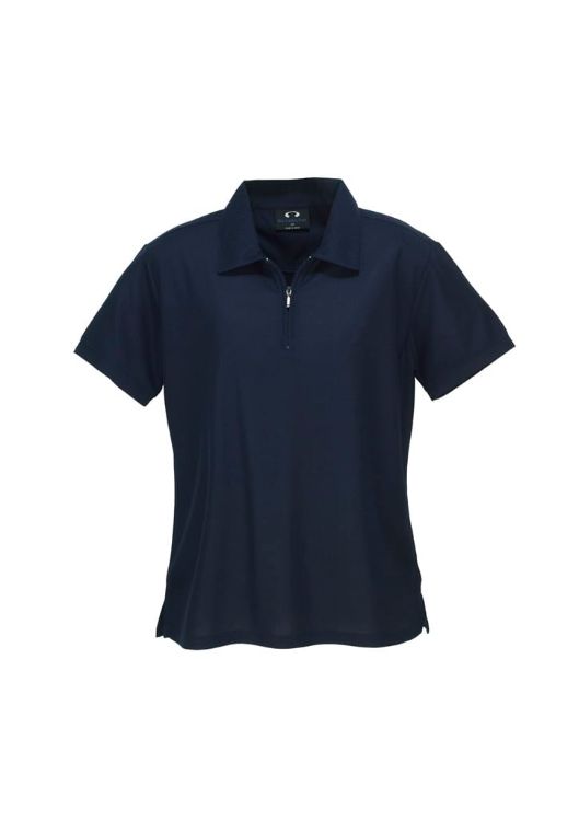 Picture of Womens Micro Waffle Short Sleeve Polo