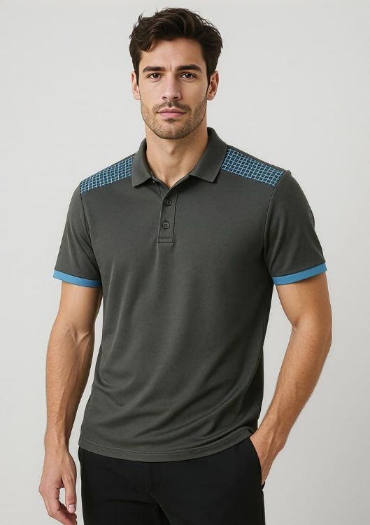 Picture of Mens Galaxy Short Sleeve Polo