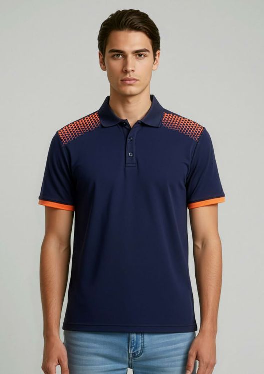 Picture of Mens Galaxy Short Sleeve Polo
